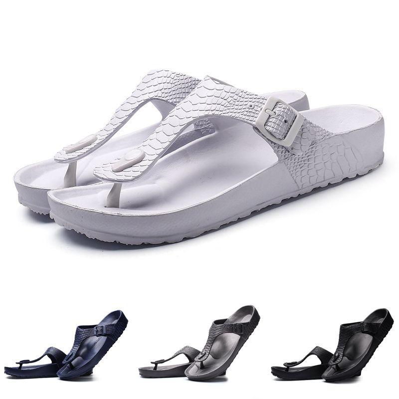 Stylish Men's Casual Flip-flops Shoes With Quick-drying And Massage Soles