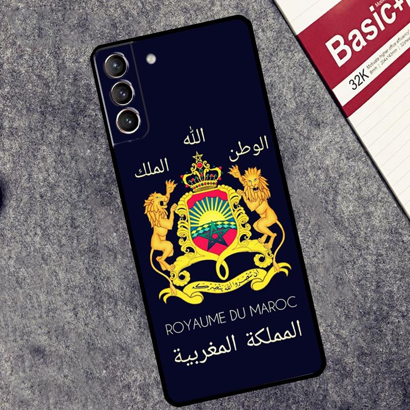 Чехол с флагом и гербом Марокко для Samsung Galaxy S25 S26 Ultra S20 S21 S22 S23 S10 Plus S25 FE S24 Ultra Чехол Coque