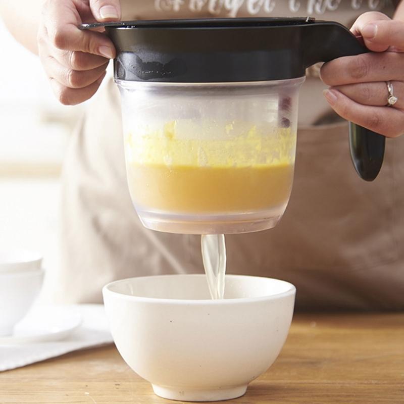 Удобный сепаратор масла и бульона, фильтр жира для подливки, сепаратор жиров для подливки с нижним сливом, кухонная утварь