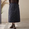 Cotton Padded Plus Size High Waist Vintage Spring Autumn Winter Casual Loose Long for Woman Skirts Womens Skirt