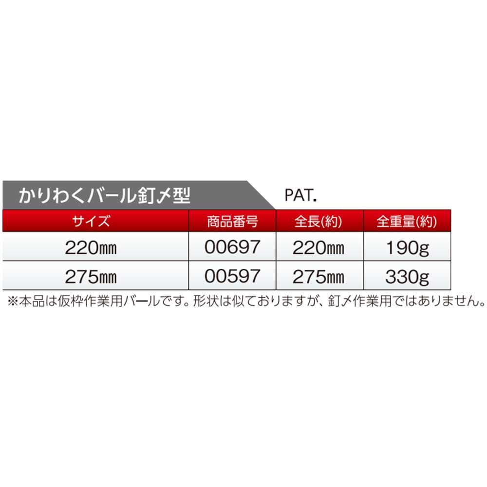 DOGYU Dogyu Industry Temporary Frame Crowbar Nail Fastener, 220mm