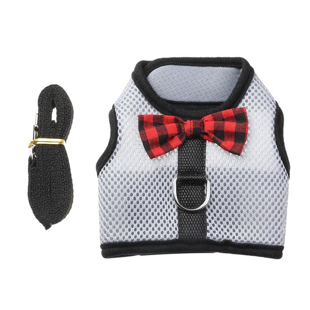Ferret Small Animals Pet Lead Bunny Mesh Chest Hamster Vest Harness Rabbit Leash Collar