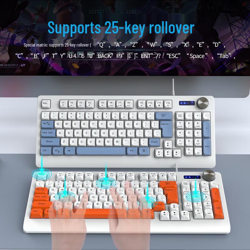 Y-FRUITFUL K93 RGB Проводная игровая клавиатура