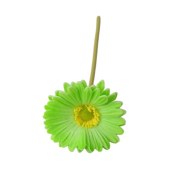 Artificial Gerbera Jamesonii with Stem Realistic Fake Silk Flower Home Office Table Centerpiece Faux Flower Branch Floral Arrangement Decoration