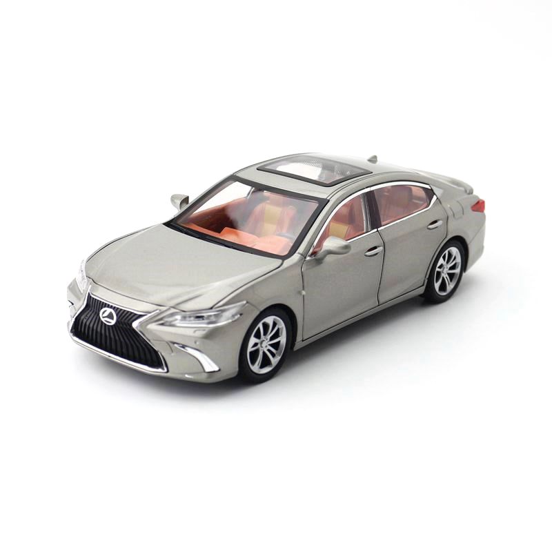 1/24 Lexus ES300h Car Toy for Children Diecast Miniature Model Pull Back Sound & Light Door Openable Collection Gift for Boys