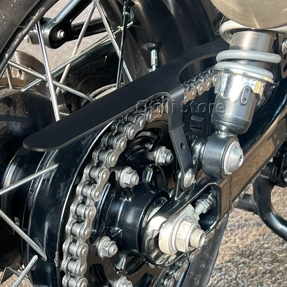 Fit For Bonneville T100 T120 Scrambler Speed Twin 900 1200 Thruxton RS Rear Sprocket Cover Motorcycle Chain Protector Guard