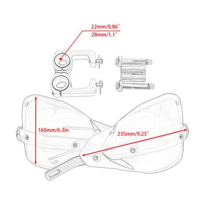 Мотоциклетные защиты рук Защита рук Универсальные Для Honda KTM Yamaha CR CRF XR EXC EXCF XCF Питбайк Грязевой байк Мотокросс Аксессуары