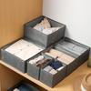 Wardrobe Organizer: 3-Piece Fabric Drawer Set for Bras, Underwear, and Socks.