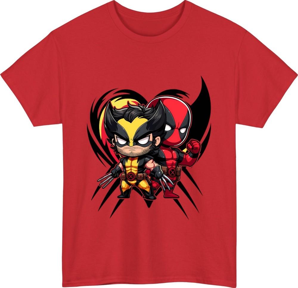Funny superhero team tshirt chibi comic hero marvel fan birthday gift tee top