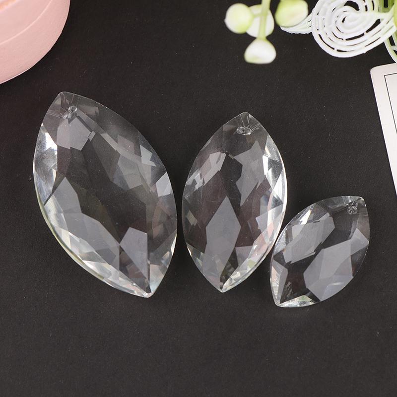 1 шт. прозрачные хрустальные подвески в виде конских глаз, стеклянные преломляющие призмы, ловец солнца, висящие для занавески, свадебной люстры, декора