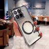 Роскошный ударопрочный магнитный чехол с покрытием для Xiaomi 15T Pro 14T 13T 12T 11 Lite 12 17 Pro Max Прозрачный мягкий силиконовый чехол