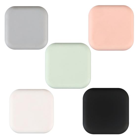 4 шт. противоударные квадратные силиконовые бамперы для дверных ручек однотонные самоклеящиеся дверные защитные накладки