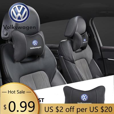 Для VOLKSWAGEN VW 1 шт. Подушка-подголовник на сиденье автомобиля с логотипом авто Для Volkswagen Polo Golf Tiguan Passat Touareg Magotan ID.3 Toura