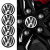 Для Volkswagen 4 шт. 56 мм Колпачки ступицы колеса автомобиля Значок Логотип Эмблема Наклейка Декаль Для VW GTI Atlas Jetta Touareg Variant Golf Po