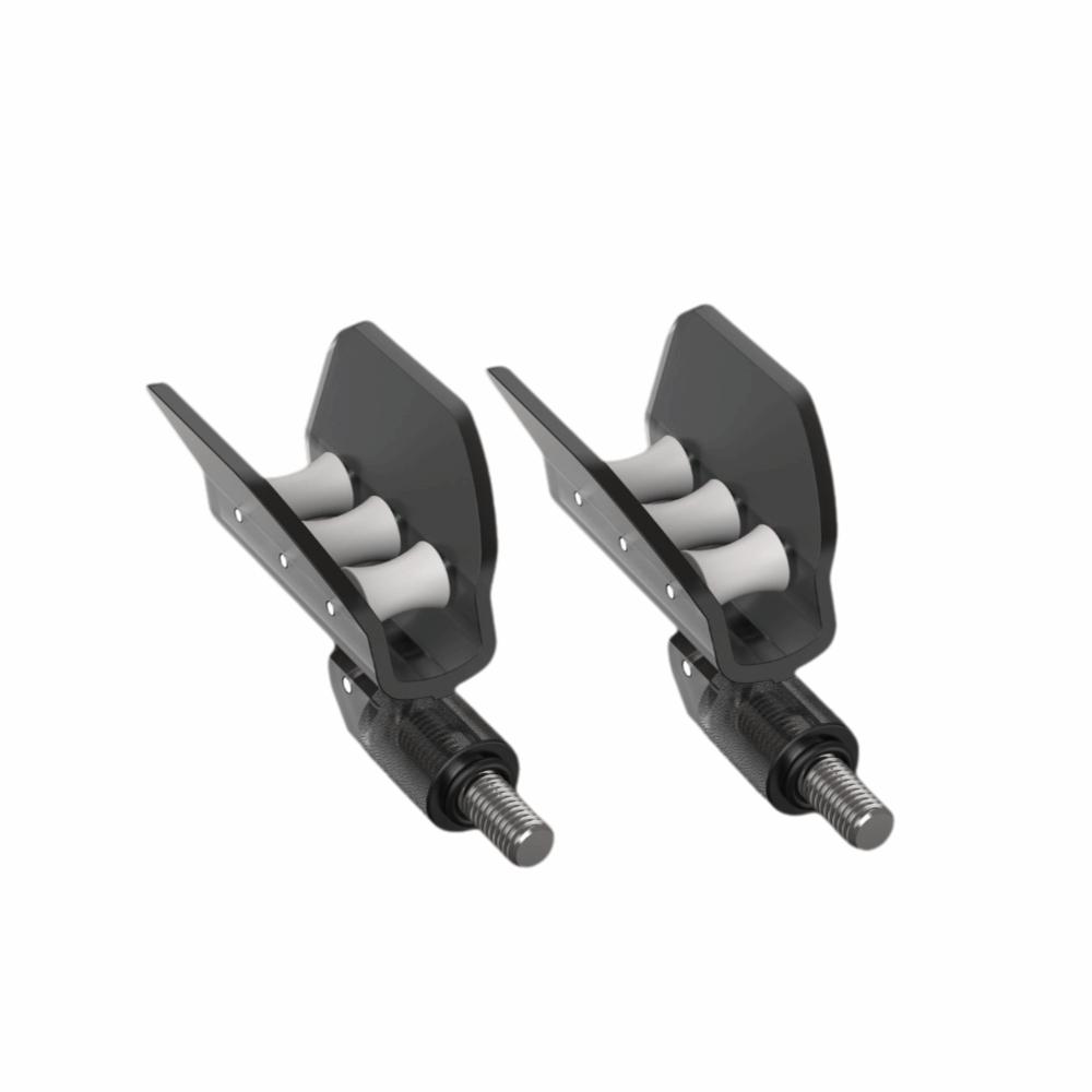 2pcs Big Fish Capacity Automatic Rebound Bracket Black Color Fishing Rod Bracket Big Fish Fishing