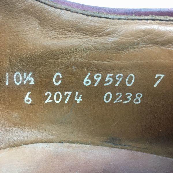 Allen Edmonds Byron Vintage Cap Toe Burgundy size 10.5C 27.5-28.0 Men's(USED)