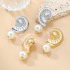 Snail Shell Shape Irregular Earrings for Women European And American Style Jewelry Accessories