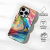 Масляная краска полосатый двухслойный чехол-пленка для iphone14 высококачественный чехол для мобильного телефона apple 17 магнитная противоударная крышка