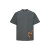 Evisu Мужская повседневная футболка с коротким рукавом и принтом черной чайки и радужным градиентом Топы 2ESGNM4TS5268RXCT