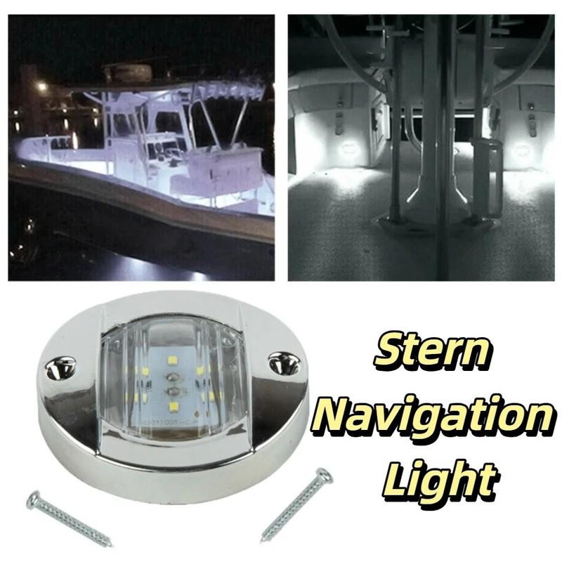 Boat Equipment Waterproof Marine Boat Lights Round Blue White Courtesy Light 12V LED Deck Light Yacht Light Marine Use