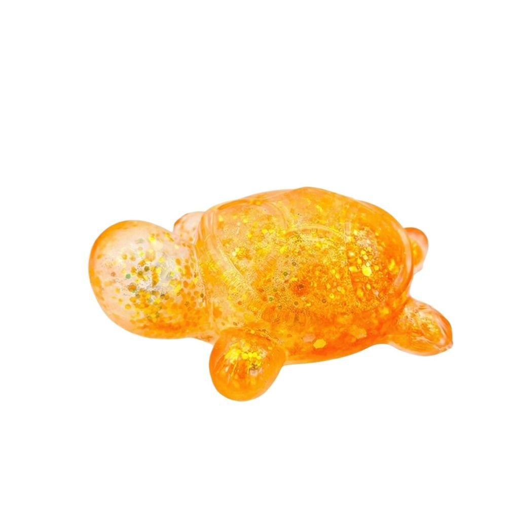 Glitter Squishy Turtle Colorful Sensory Fidget Ball Creative Turtle Squeeze Toy Children Gifts