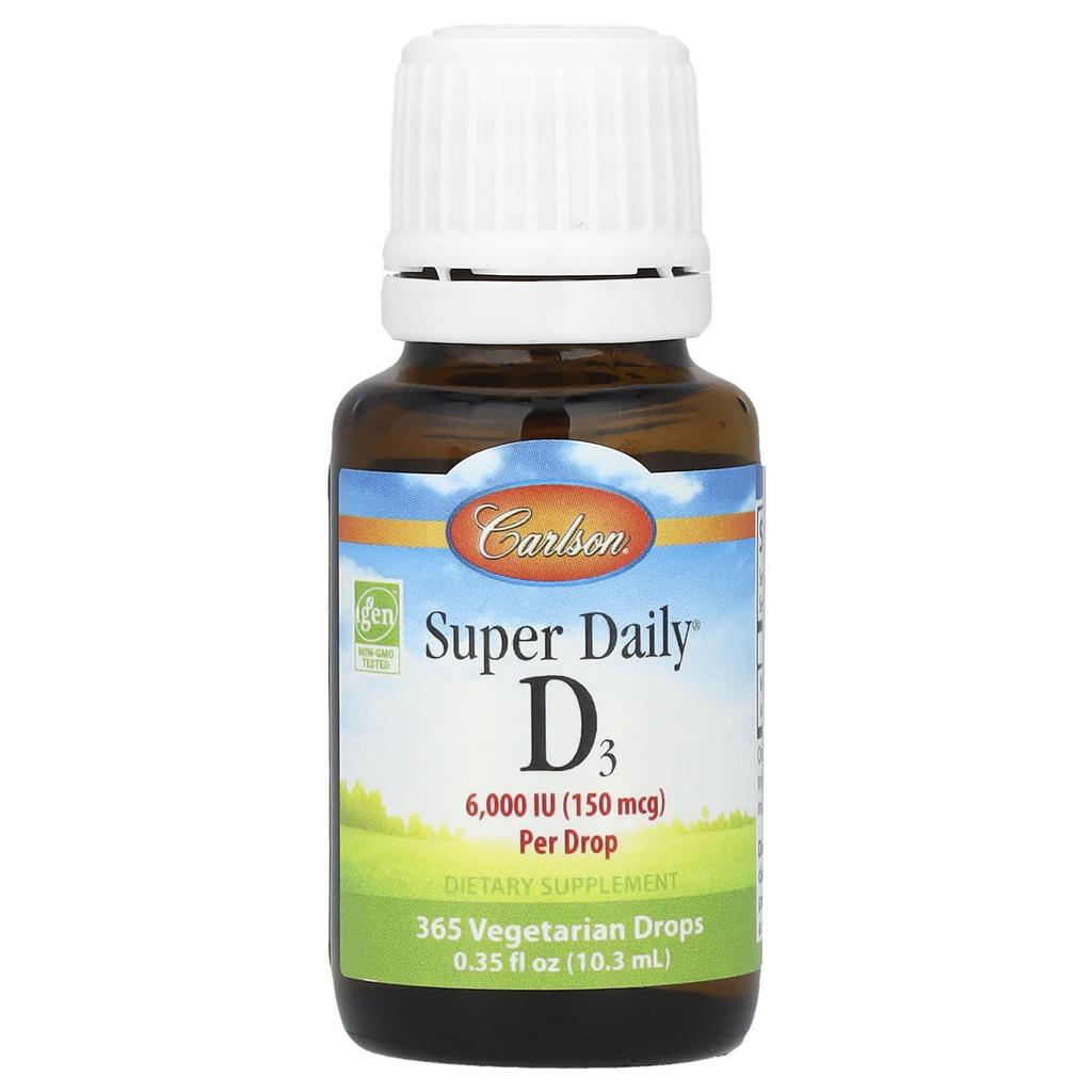 Super Daily® D3, 150Mcg (6,000Iu), 10.3Ml (0.35Fl Oz)