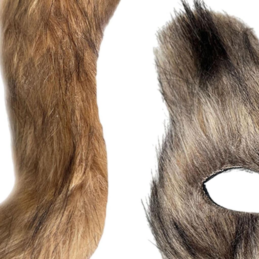 Искусственный кошачий хвост Набор реквизита для украшения Хэллоуина, вечеринки, фестиваля