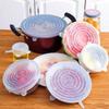 6 шт. силиконовые крышки для пищевых продуктов, крышки для чаш, кухонные гаджеты, высокая стабильность, пыленепроницаемость, свежесть, пищевой класс, многофункциональные, гибкие