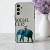 Поп-рок C-Cage the E-Elephan Чехол для телефона Samsung Galaxy A73,A72,A71,A70,A53,A52,A51,Мягкий силиконовый черный чехол