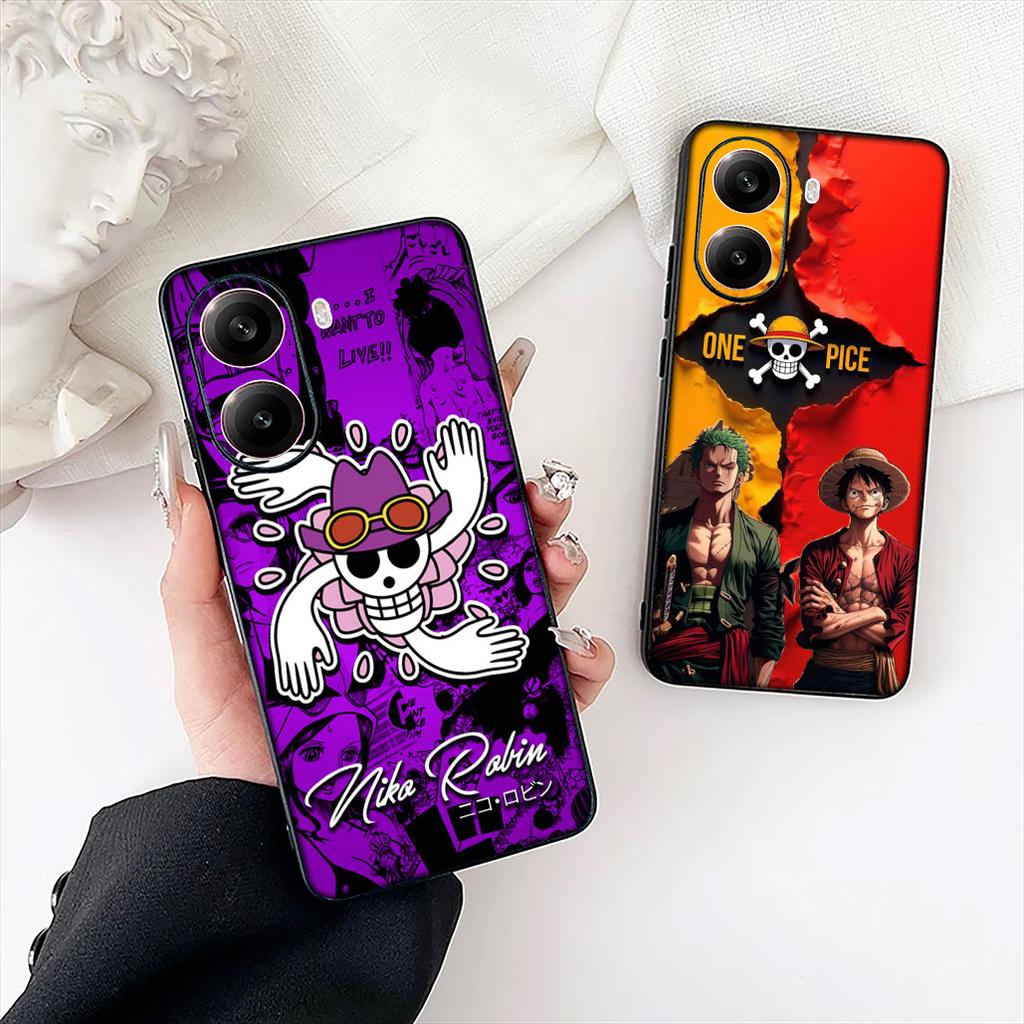 One Luffy Pieces Nico Robin Roronoa Zoro for Motorola Moto G86 G14 G35 G34 G45 G55 G67 G75 G85 G24 G15 G54 G57 Power Phone Case