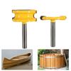 2Pcs Wood Router Bits 1/4" 1/2" Shank For Arc Floor Joinery Router Bits For Woodworking Milling Cutter Bits