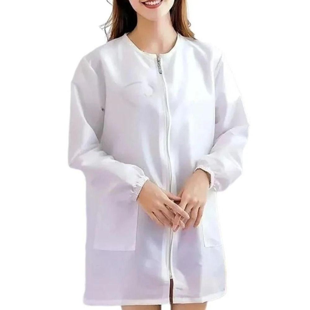 Неприлипающая Рабочая Одежда для Парикмахерской Парикмахера Короткий/Длинный Рукав Халат Парикмахера Салон Красоты