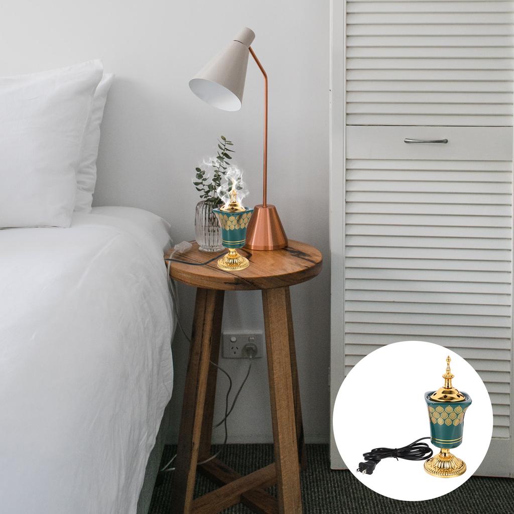 Электрическая благовонная курильница, держатель для кадила, электронное ретро-украшение, железные декоративные горелки, вилка для офиса