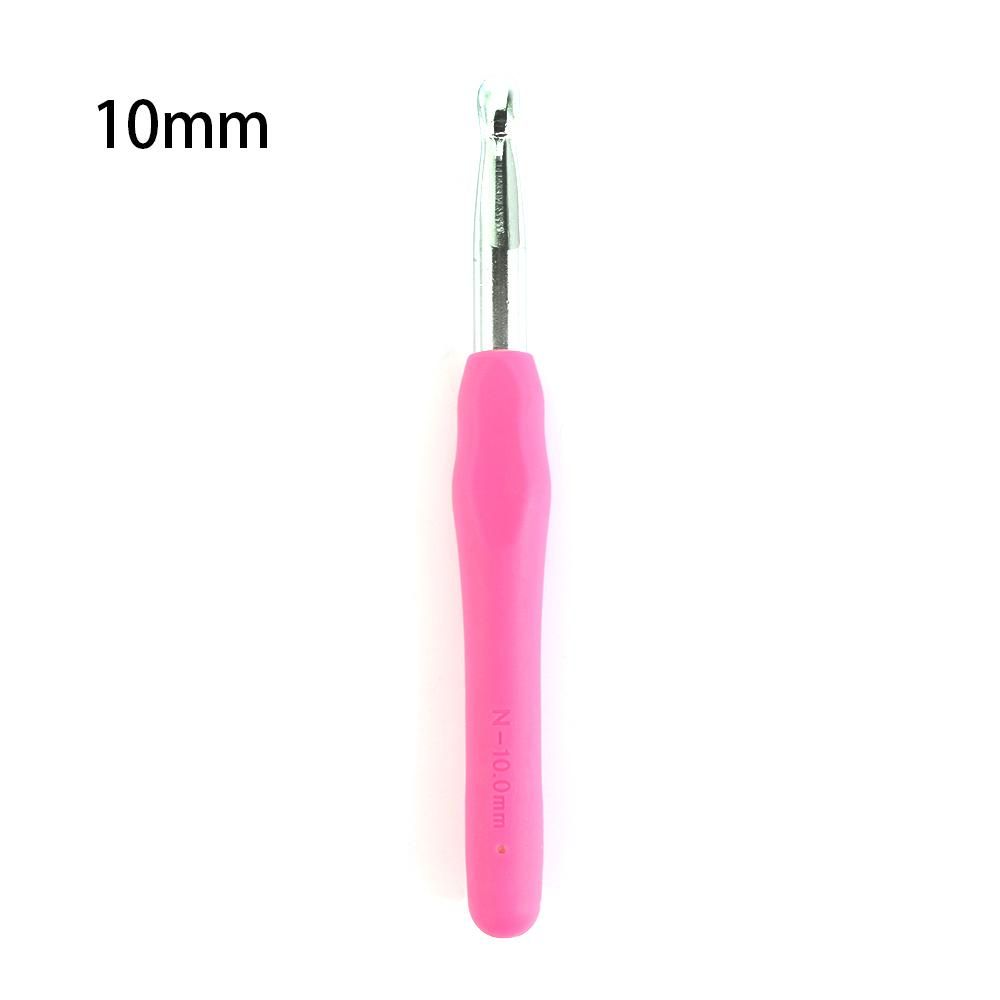 2.0-10mm Multicolor Craft Tools Ergonomic Handle Weave Yarn Knitting Needles Crochet Hook Aluminum