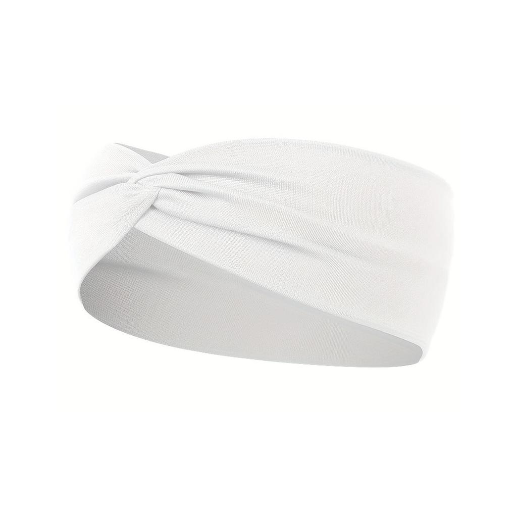 Женская эластичная повязка на голову для занятий йогой Cross-Border Sports — впитывающий пот и широкополый аксессуар для волос.