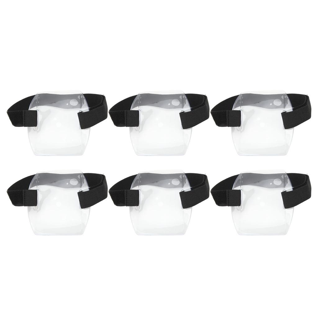 10 шт. держатель для бейджа на руку, регулируемый водонепроницаемый ПВХ-держатель для удостоверения личности на липучке для офисного автобуса