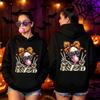 Skeleton Halloween Hoodie Men Women Vintage Horror Skull Graphic Pullover Sweatshirt Spooky Gothic Hoodies