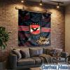 Custom Name Al-ahly football Design Tapestry Room Decoration Wall Hanging for Living Room Bedroom, dormitory, Birthday and Christmas gifts