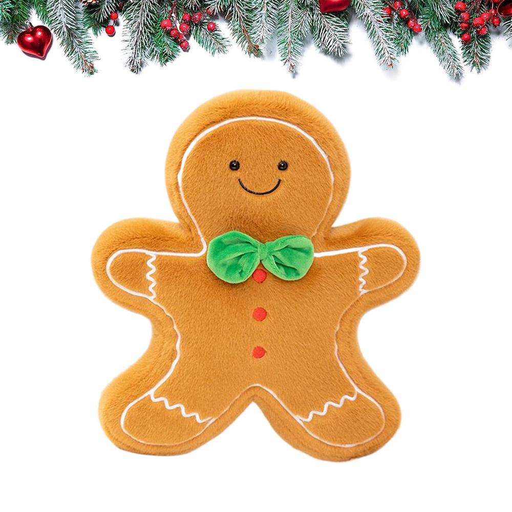 Рождественские подушки Плюшевая елка Пряничный человечек Подушка Диван Поясничные подушки Для дизайнеров интерьера Спальня Офис Кабинет Кровать