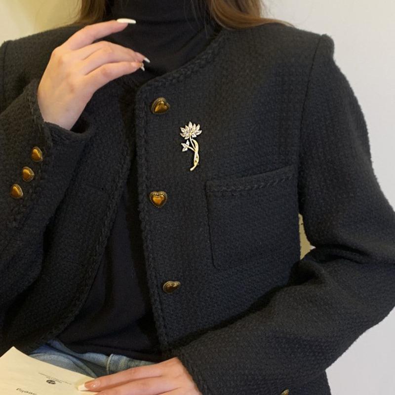 Легкие роскошные броши в виде лотоса для женщин и девочек, блестящие булавки в виде лотоса, темпераментные броши для пальто и костюма, аксессуары для одежды, подарки