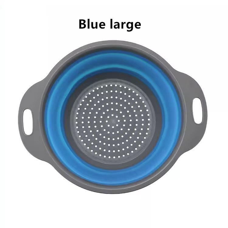 Складная раковина для очистки овощей и фруктов, дренажная корзина, силиконовый складной дуршлаг, складная сушилка для мытья, кухонные инструменты для хранения