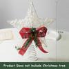 Christmas Tree LED Star Tree Topper Battery Operated Treetop Decoration Hanging Xmas Decoration Ornament Topper Christmas Star