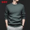 Hengyuanxiang Men's 100% Cashmere Round Neck Sweater