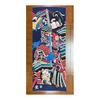 Hokusai Ukiyo-e Tenugui Towel: Watanabe no Tsuna vs. Inokuma Nyudo in Thunderous Clouds - 100% Cotton, Made in Japan