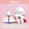 Astronaut Space Small Rocket Keychain Cute Girl Backpack Hanging Doll Plush