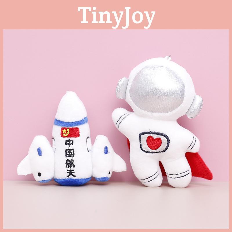 Astronaut Space Small Rocket Keychain Cute Girl Backpack Hanging Doll Plush