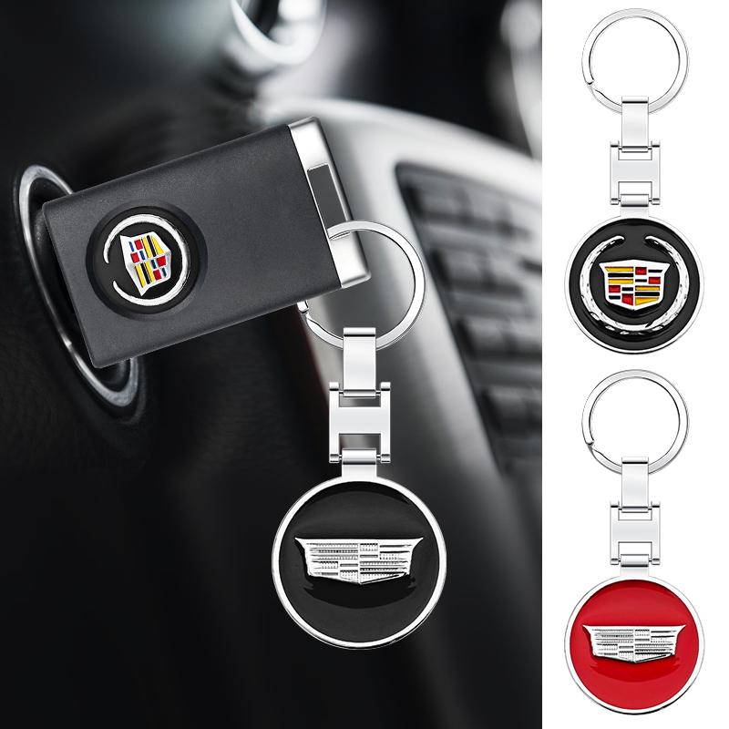 1pcs 3D Metal Car KeyChain Key Ring Chain Auto Styling Accessories For Cadillac Escalade CTS ATS SRX XTS XT5 STS CT5 CT6 BLS XLR