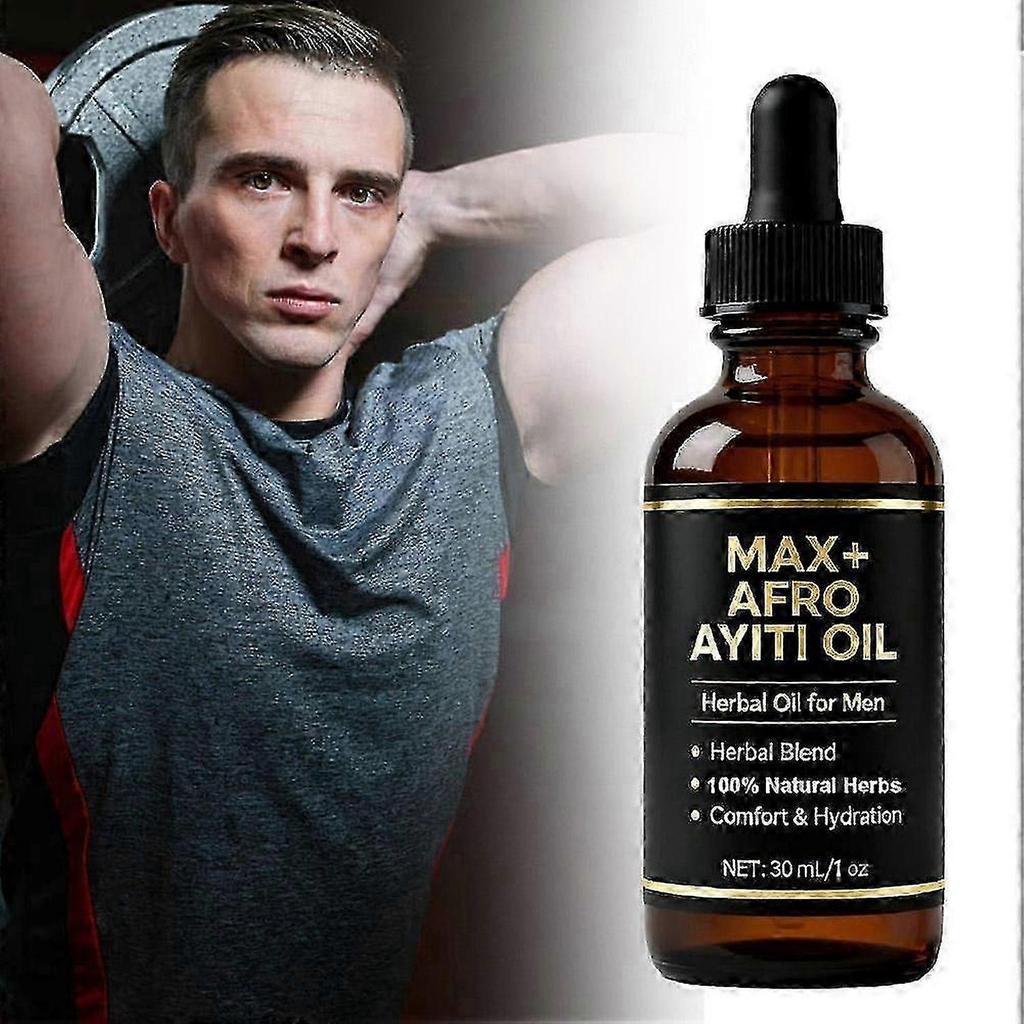 3PCS Trineh Afro Ayiti Oil Natural Herbal Oil For Man Herbal Blend Hydration 30Ml