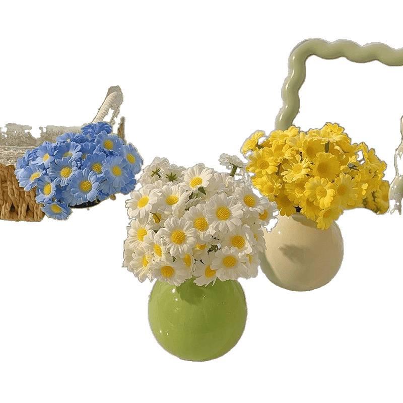 Маленькая керамическая ваза для сухих или искусственных цветов - Идеально подходит для офисного стола, туалетного столика, обеденного стола или украшения дома