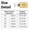 New Male to Male Brass Pipe Fitting Connector 1/4" 3/8"1/2" Straight Flare Connector 5/16" 5/8" 3/4" Union Brass Tube Coupler